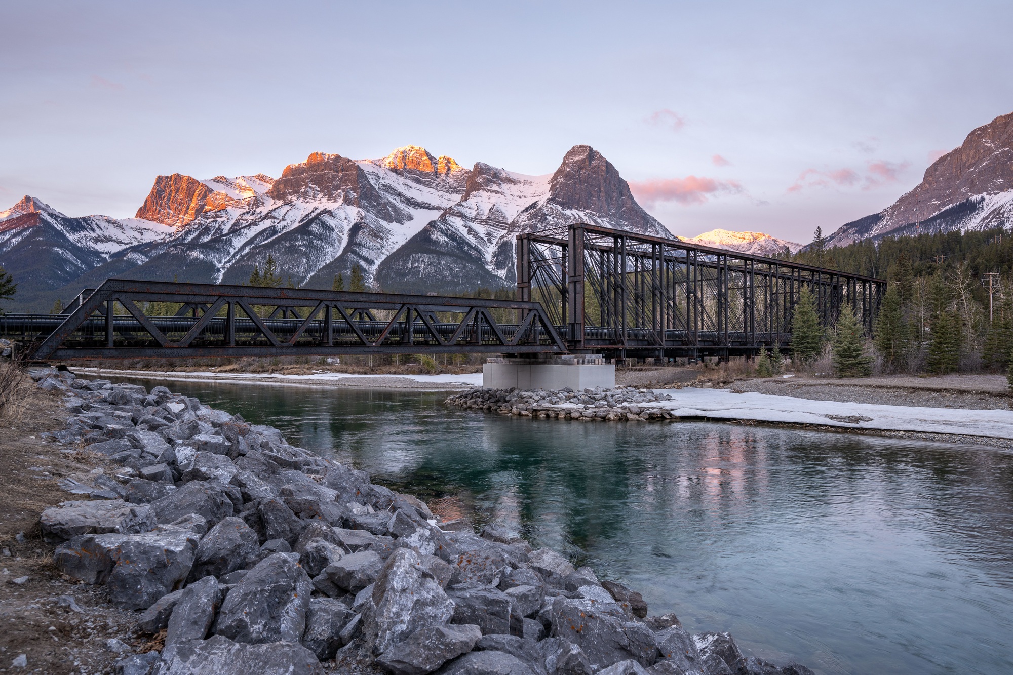 Historic Canmore Engine Bridge, Alberta, Canada